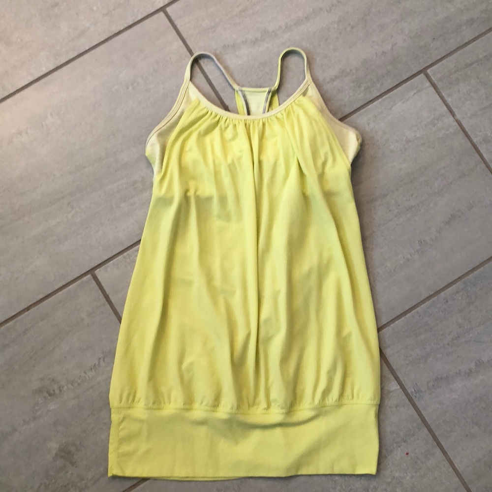 Lululemon No Limits tank bright yellow
